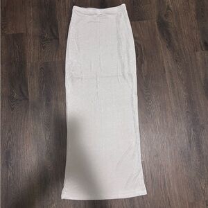 White Sparkly Maxi Skirt